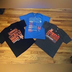 🌺 Mets 2015 Season Commemorative T-Shirt Bundle Set - Sz M